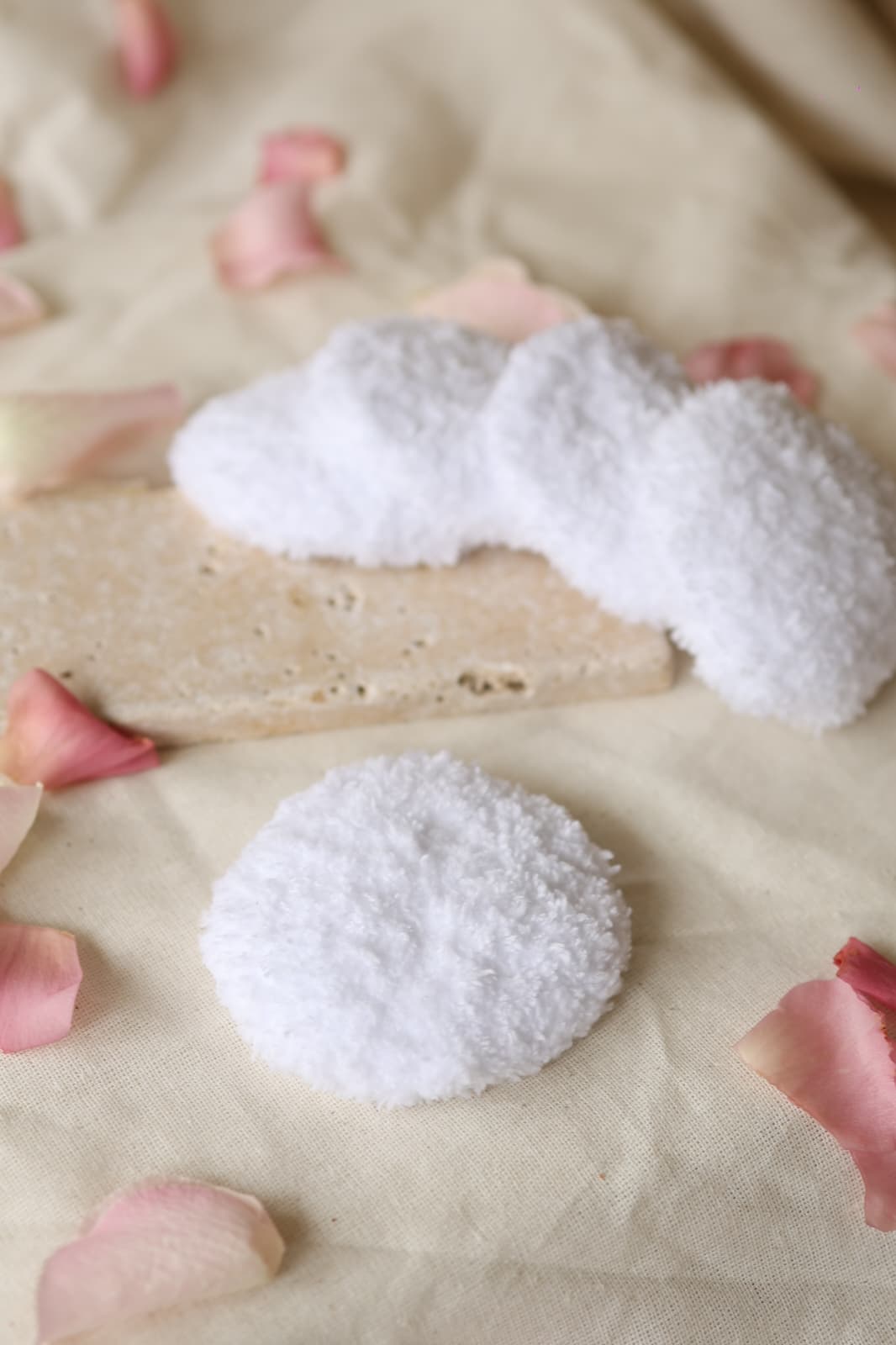 6'lı Yıkanabiilir Makyaj Temizleme Pamuğu